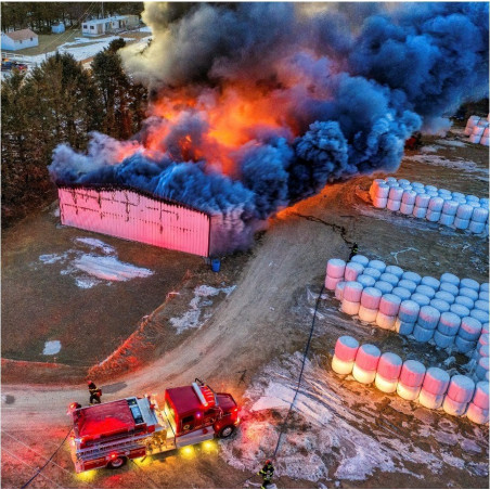 Direção de obra de segurança contra incêndios em edifícios em construção